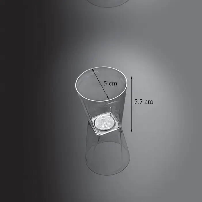 تصویر  لیوان یکبارمصرف کوشا مدل لوکس 50 سی سی بسته 10 عددی