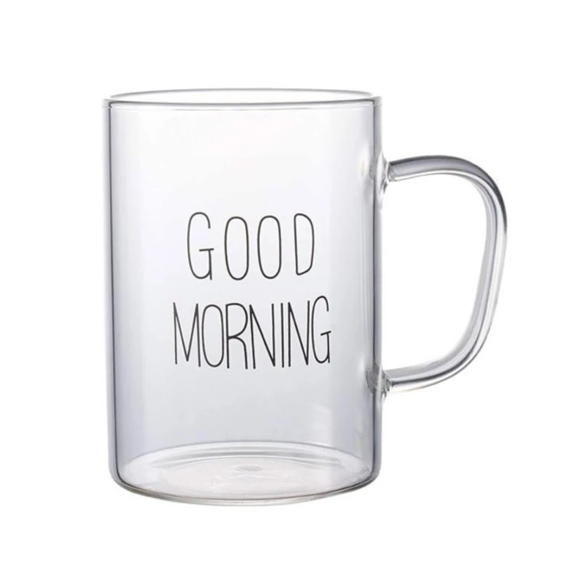 تصویر  لیوان طرح Good Morning مدل استوانه ای بزرگ